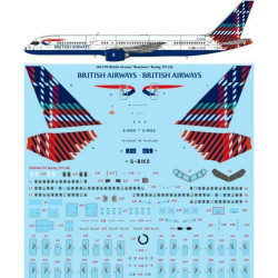 26decals 144-1370 1/144 British Airways Benyhone Boeing 757-236 Laser Decal