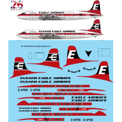26decals 144-182 1/144 British Eagle Douglas Dc-6b Laser Decal For Aircraft