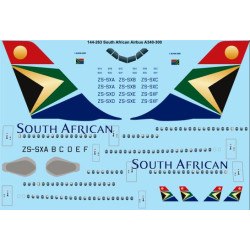 26decals 144-263 1/144 South African Airbus A340-300 Laser Decal For Aircraft