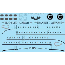 26decals 144-265 1/144 Translift Douglas Dc-8-71 Laser Decal For Aircraft