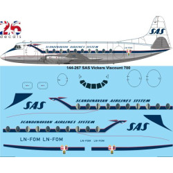 26decals 144-267 1/144 Sas Viscount 800 Laser Decal For Aircraft