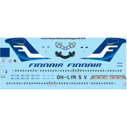 26decals 144-341 1/144 Finnair Dc-9-50 Laser Decal