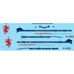26decals 144-352 1/144 Caledonian Douglas Dc-6b Laser Decal