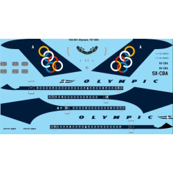 26decals 144-361 1/144 Olympic Boeing 727-200 Laser Decal