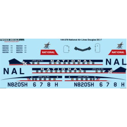 26decals 144-379 1/144 National Airlines Douglas Dc-7 Laser Decal