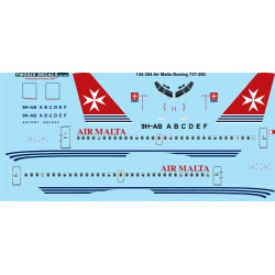 26decals 144-384 1/144 Air Malta Boeing 737-200 Laser Decal