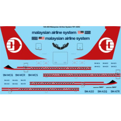 26decals 144-400 1/144 Malaysian Mas Boeing 707-320c Laser Decal
