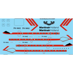 26decals 144-403 1/144 Martinair Holland Dc-8-55cf Laser Decal