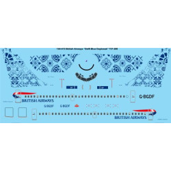 26decals 144-415 1/144 Ba Rendezvous Boeing 737-200 Laser Decal