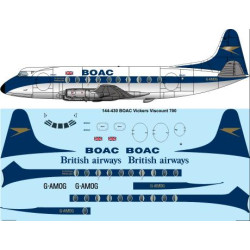 26decals 144-430 1/144 Boac Viscount 700 Laser Decal