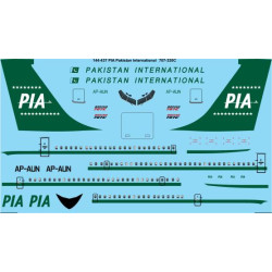 26decals 144-437 1/144 Pia Boeing 707-320c Laser Decal