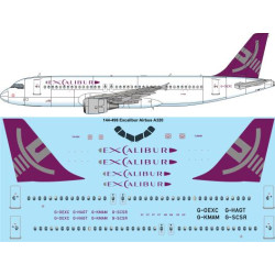 26decals 144-498 1/144 Excalibur Airbus A320 Laser Decal