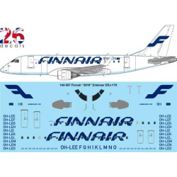 26decals 144-507 1/144 Finnair 2010 Embraer Erj-170 Laser Decal