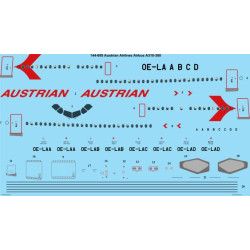 26decals 144-695 1/144 Austrian Airlines Delivery Airbus A310-300 Laser Decal