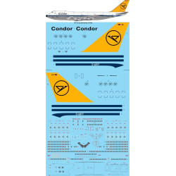 26decals 144-743 1/144 Condor Boeing 747-130 Laser Decal