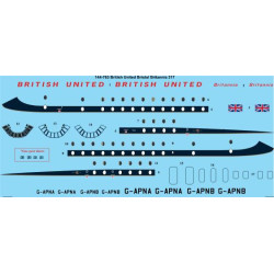 26decals 144-763 1/144 British United Bristol Britannia 300 Laser Decal