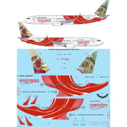 26decals 144-794 1/144 Air India Express Boeing 737-800 Vt-aya Laser Decal