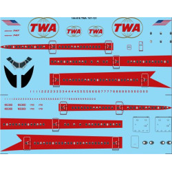 26decals 144-916 1/144 Twa Delivery Boeing 747-133 Laser Decal