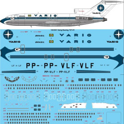 26decals 144-931 1/144 Varig Boeing 727-100 Laser Decal