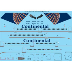26decals 144-939 1/144 Continental Mcdonnell Douglas Dc-10-30 Laser Decal
