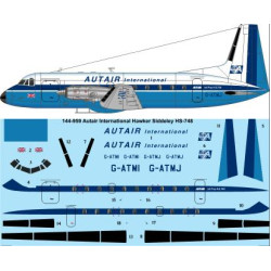 26decals 144-959 1/144 Autair Avro 748 For Authentic Airliners Kit Laser Decal