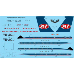 26decals 144-991 1/144 Jat Boeing 707-351c Laser Decal