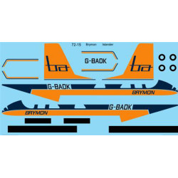 26decals 72-15 1/72 Brymon Islander Decal For Aircraft