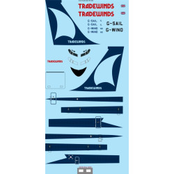 26decals 72-233 1/72 Tradewinds Uk Boeing 707-323c Laser Decal