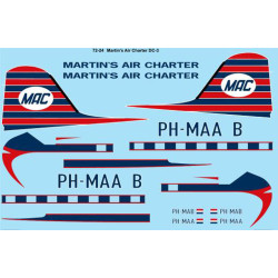 26decals 72-24 1/72 Martins Air Charter Douglas Dc-3 Decal For Aircraft