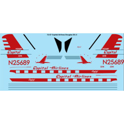 26decals 72-57 1/72 Capital Douglas Dc-3 Laser Decal For Aircraft