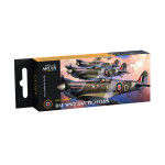 Arcus 3011 Enamel paints set RAF WW2 Day Fighters 6 colors in set 10ml