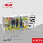 ICM 3033 Acrylic paint set for WWII RAF pilots (for ICM 48090, 32037, 32113)