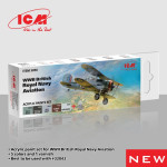 Icm 3050 Wwii British Royal Navy Aviation For Acrylic Paint Set 6 Pcs In Kit