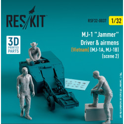 Reskit Rsf32-0037 1/32 Mj 1 Jammer Driver Airmens Vietnam Mj 1a Mj 1b Scene 2 3 Pcs 3d Printed