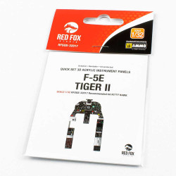 Red Fox Qs-32017 1/32 F-5e Tiger Ii 3d Acrylic Instrument Panel For Kitty Hawk