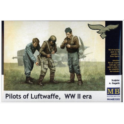 Master Box 3202 1/32 Pilots Of Luftwaffe Ww Ii Era Plastic Figures Kit