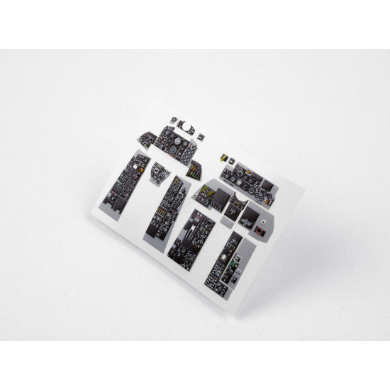 Red Fox Qs-32027 1/32 F-4d Phantom Ii 3d Acrylic Instrument Panel Set For Tamiya