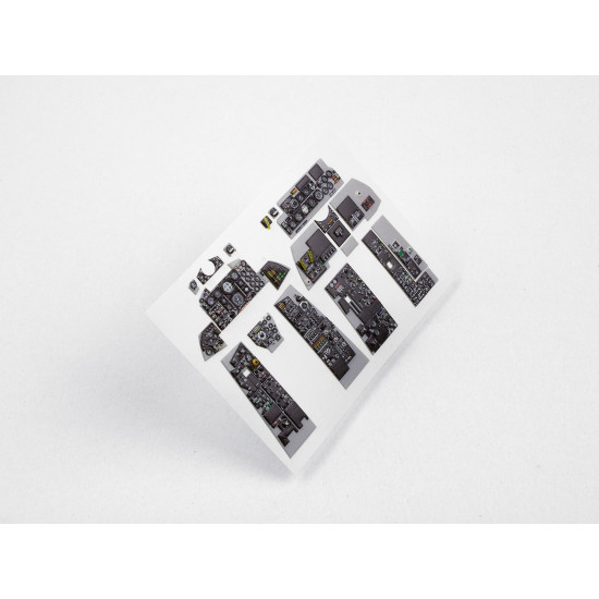 Red Fox Qs-32027 1/32 F-4d Phantom Ii 3d Acrylic Instrument Panel Set For Tamiya