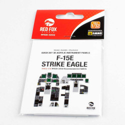 Red Fox Qs-32032 1/32 F-15e Stike Eagle 3d Acrylic Instrument Panel For Tamiya