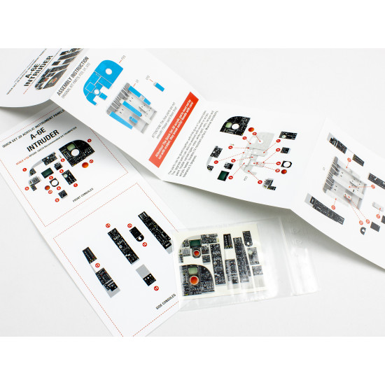 Red Fox Qs-32074 1/32 A-6e Intruder 3d Acrylic Instrument Panel For Trumpeter