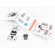 Red Fox Qs-32076 1/32 P-40e Warhawk 3d Acrylic Instrument Panel For Hasegawa