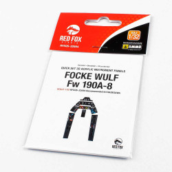 Red Fox Qs-32094 1/32 Focke Wulf Fw 190a-8 3d Acrylic Instrument Panel Hasegawa