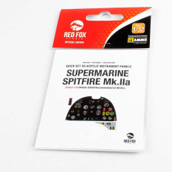 Red Fox Qs-32099 Supermarine Spitfire Mk.iia 3d Acrylic Instrument Panel Revell