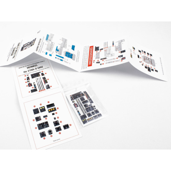 Red Fox Qs-32100 1/32 Heinkel He 219a-0 Uhu 3d Acrylic Instrument Panel Set