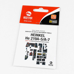 Red Fox Qs-32184 1/32 Heinkel He 219a-5/A 3d Acrylic Instrument Panel For Revell