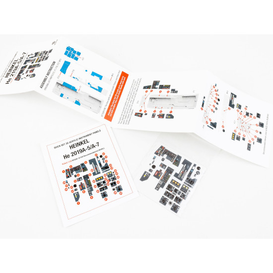 Red Fox Qs-32184 1/32 Heinkel He 219a-5/A 3d Acrylic Instrument Panel For Revell
