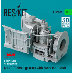 Reskit Rsu35-0052 1/35 Ah 1g Cobra Gearbox With Doors For Icm Kit 3d Printed