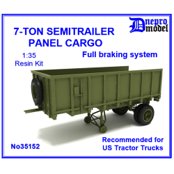 Dnepro Model 35152 1/35 7 Ton Semitrailer Panel Cargo Recommended For Us Tractor Trucks