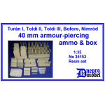 Dnepro Model 35153 1/35 Turan I Toldi Ii Toldi Iii Bofors Nimrod 40mm Armor Piercing Ammo Box