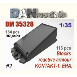 Dan Models 35328 - 1/35 - Blocks Reactive Armour 3d Print 154 Pcs 116 Pcs
